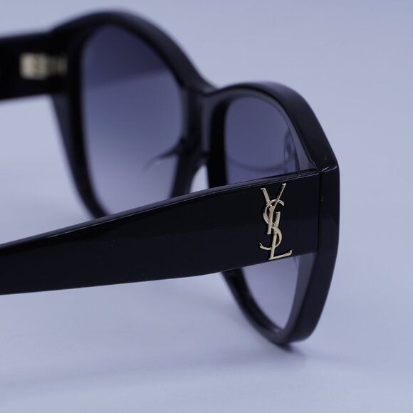 Saint Laurent SL M8/FN 001 Sunglasses Black Square Frame, Grey Gradient Lenses - Picture 10 of 11